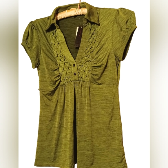 Heart Soul Tops - Women's Green Top Kohl's Large NWT